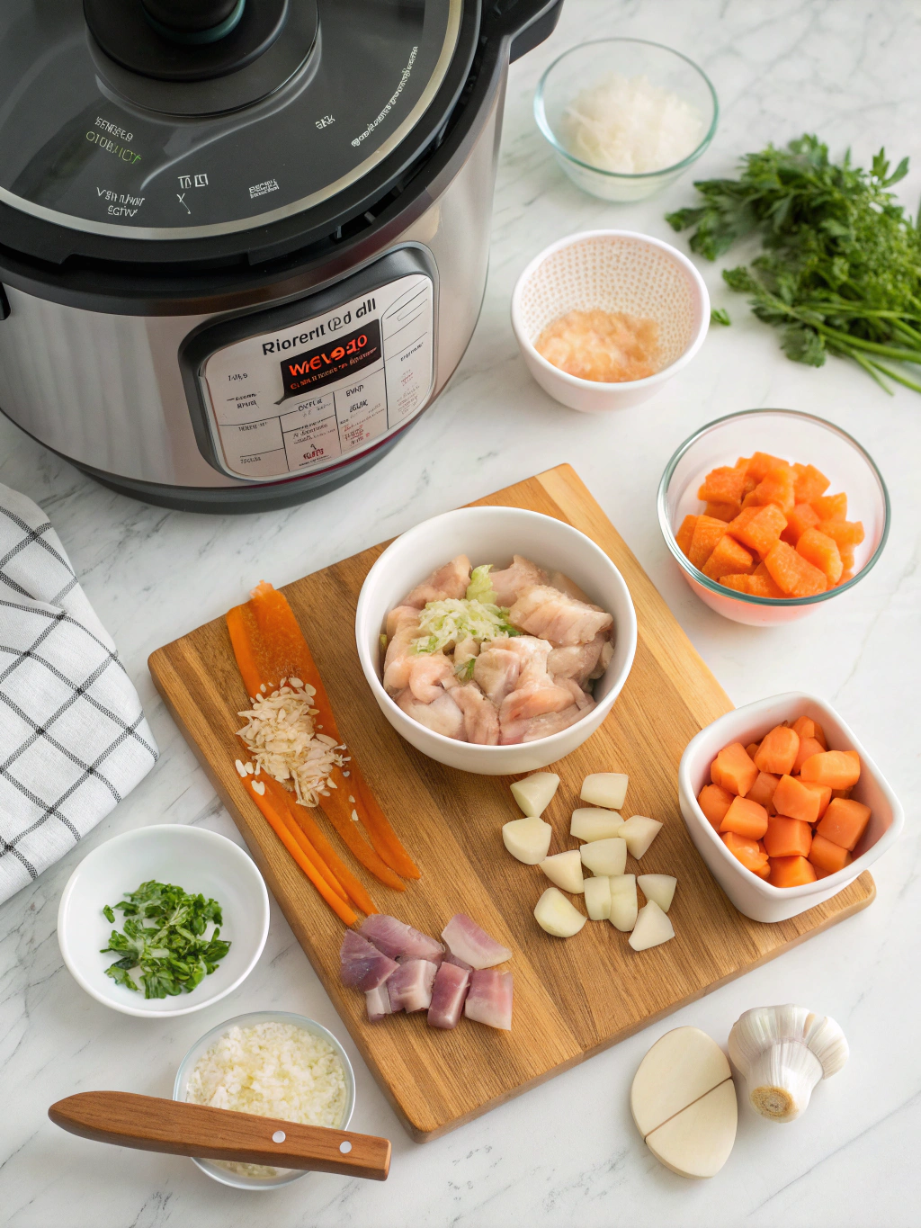 instant pot chicken recipes preparing steps