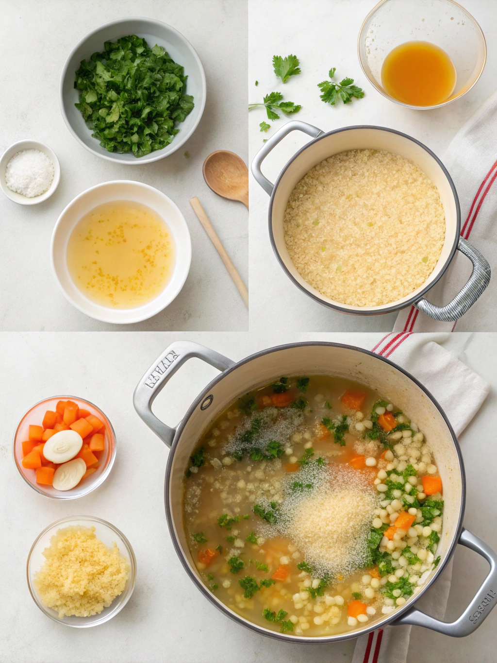 pastina soup recipe preparing steps